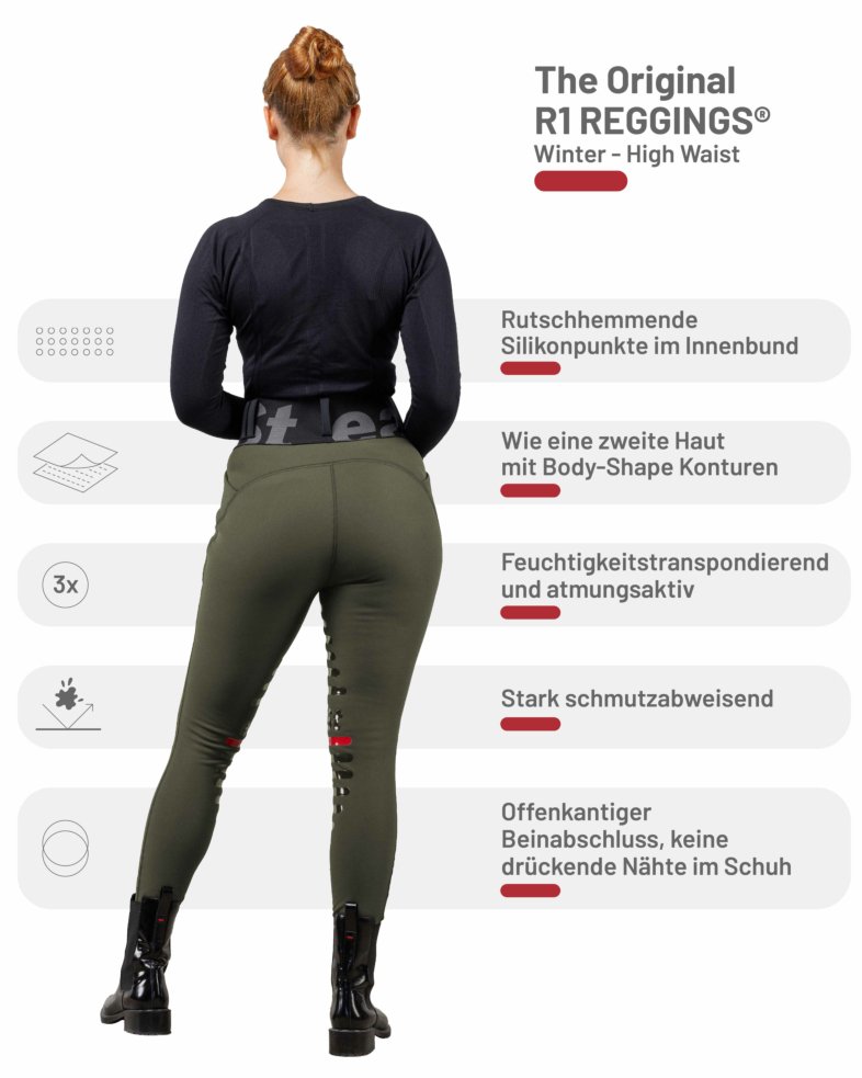 eaSt REGGINGS® R1 Highwaist Winter - olive