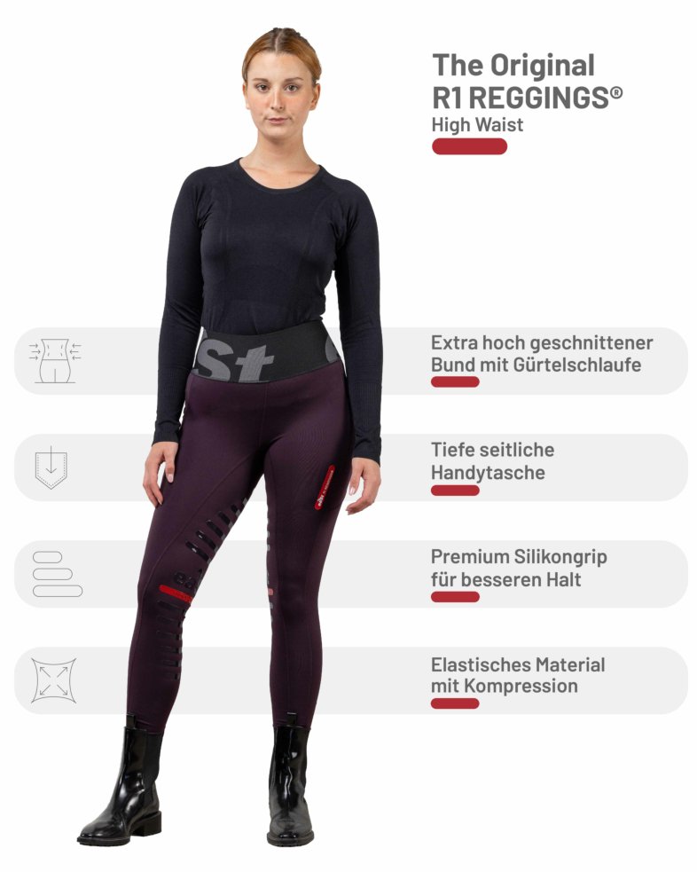 eaSt REGGINGS® R1 Highwaist - aubergine