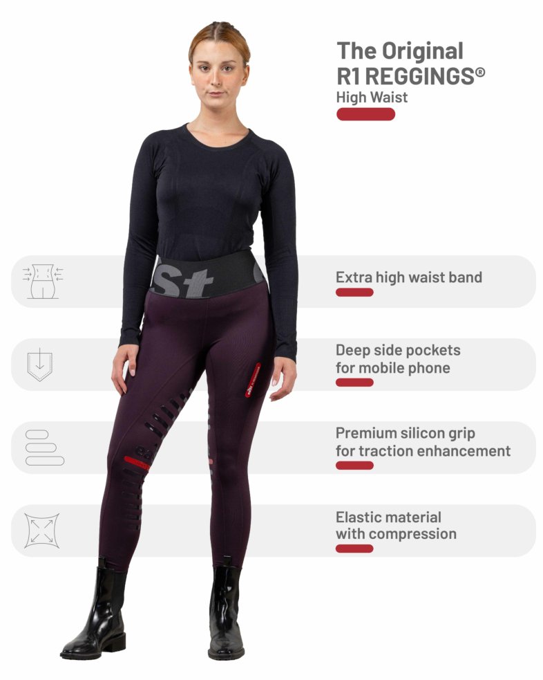 eaSt REGGINGS® R1 Highwaist - aubergine