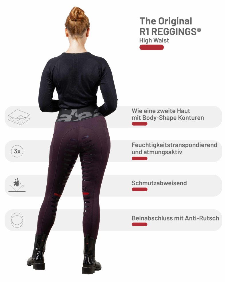 eaSt REGGINGS® R1 Highwaist - aubergine