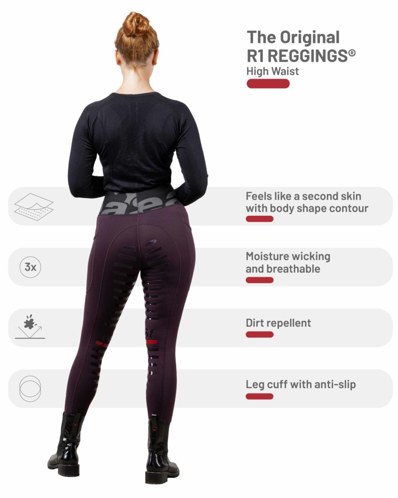 eaSt REGGINGS® R1 Highwaist - aubergine