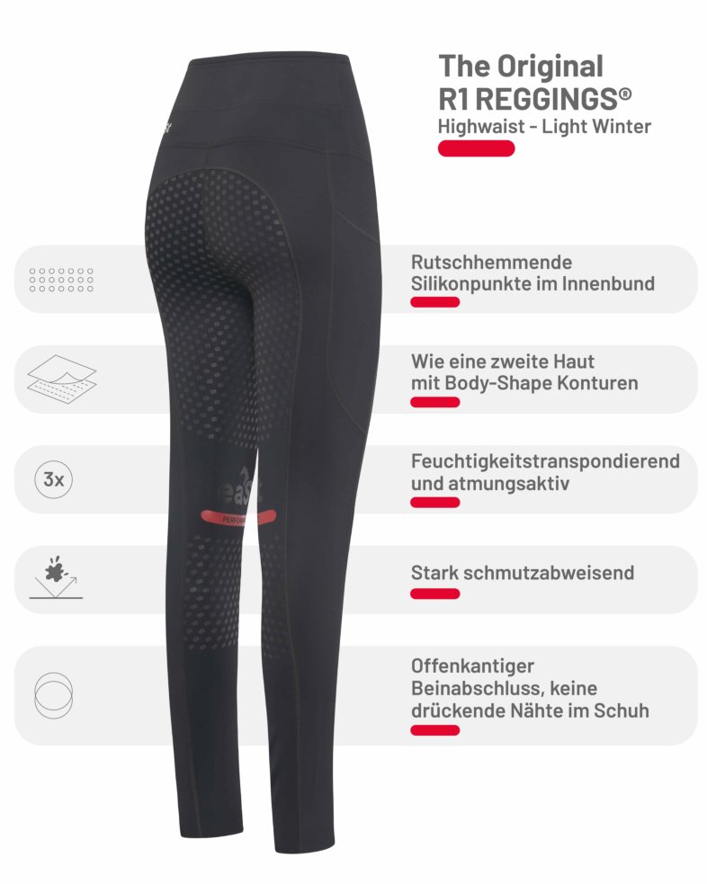 eaSt REGGINGS® R1 Highwaist Light Winter - black 