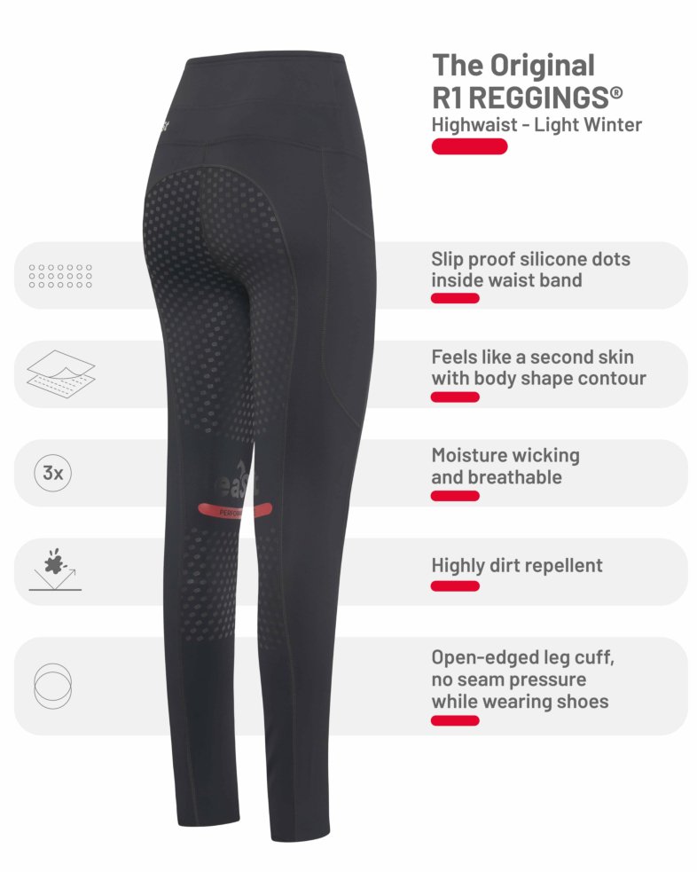 eaSt REGGINGS® R1 Highwaist Light Winter - black 