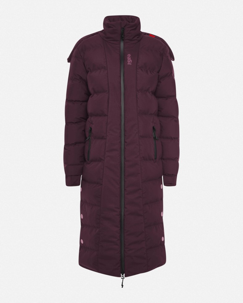 eaSt Performance Long Puffer Coat - aubergine 