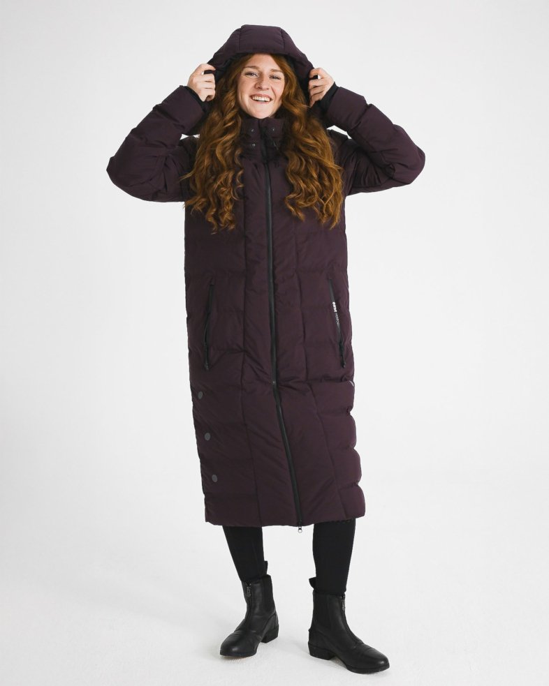 eaSt Performance Long Puffer Coat - aubergine 