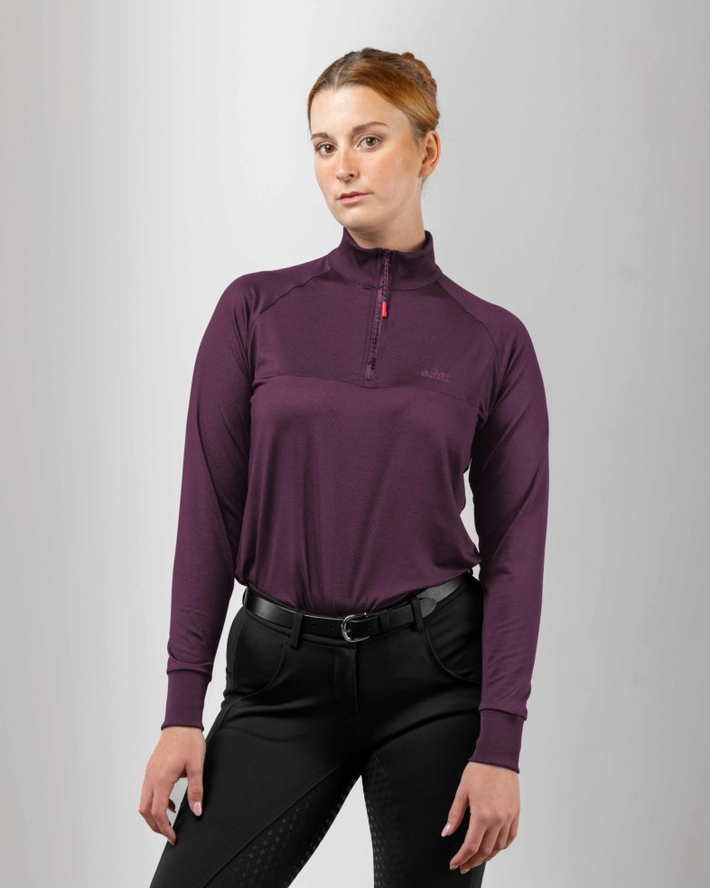 eaSt Mesh Shirt - aubergine 