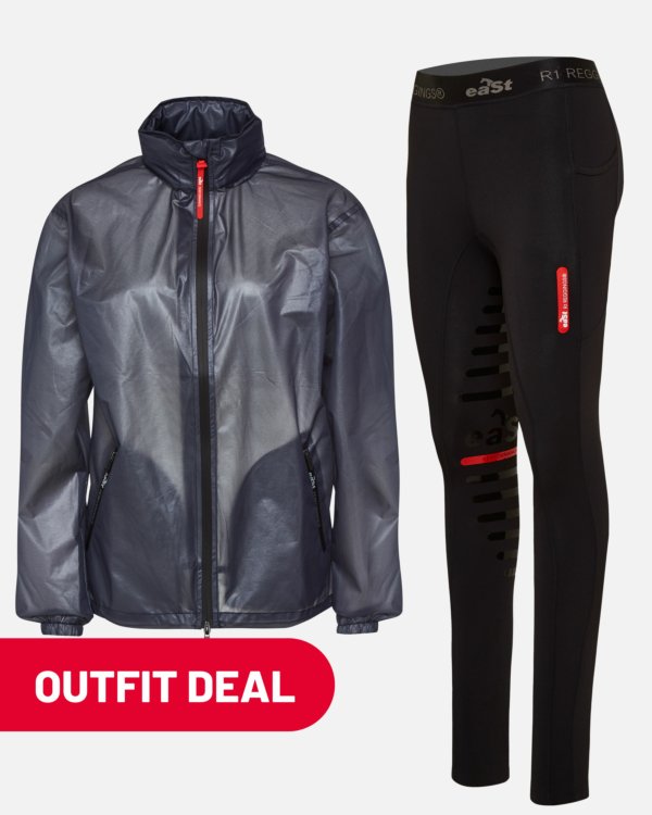 Outfit: REGGINGS® R1 + Rain Jacket