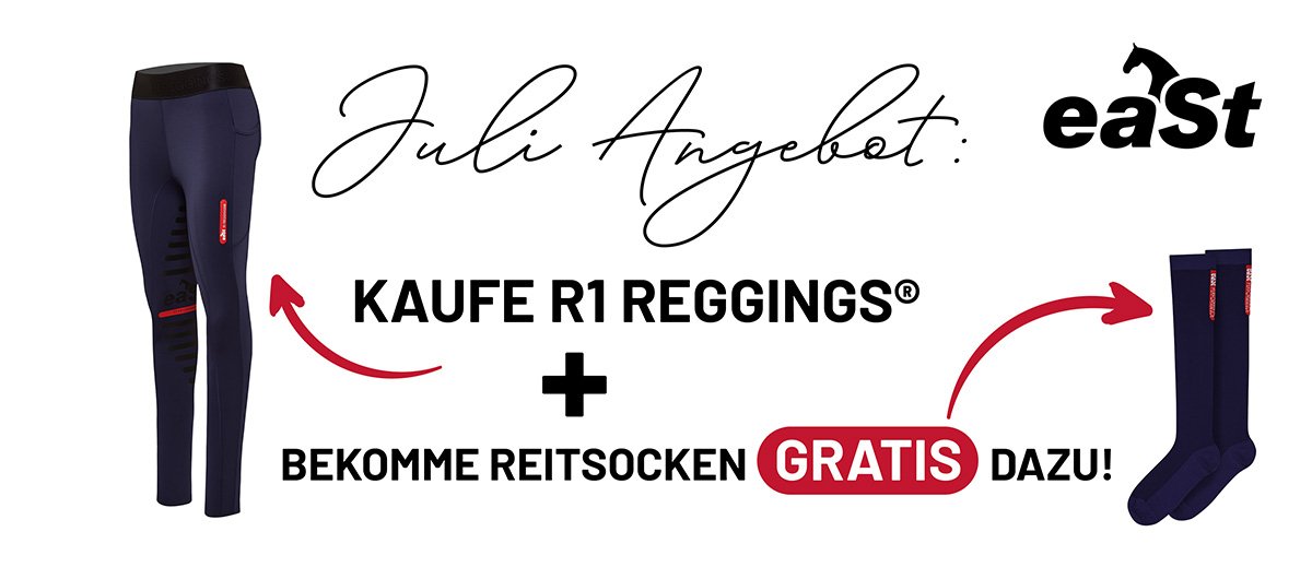 Kostenlose Reitsocken zu eaSt R1  – nur im Juli 2025!
