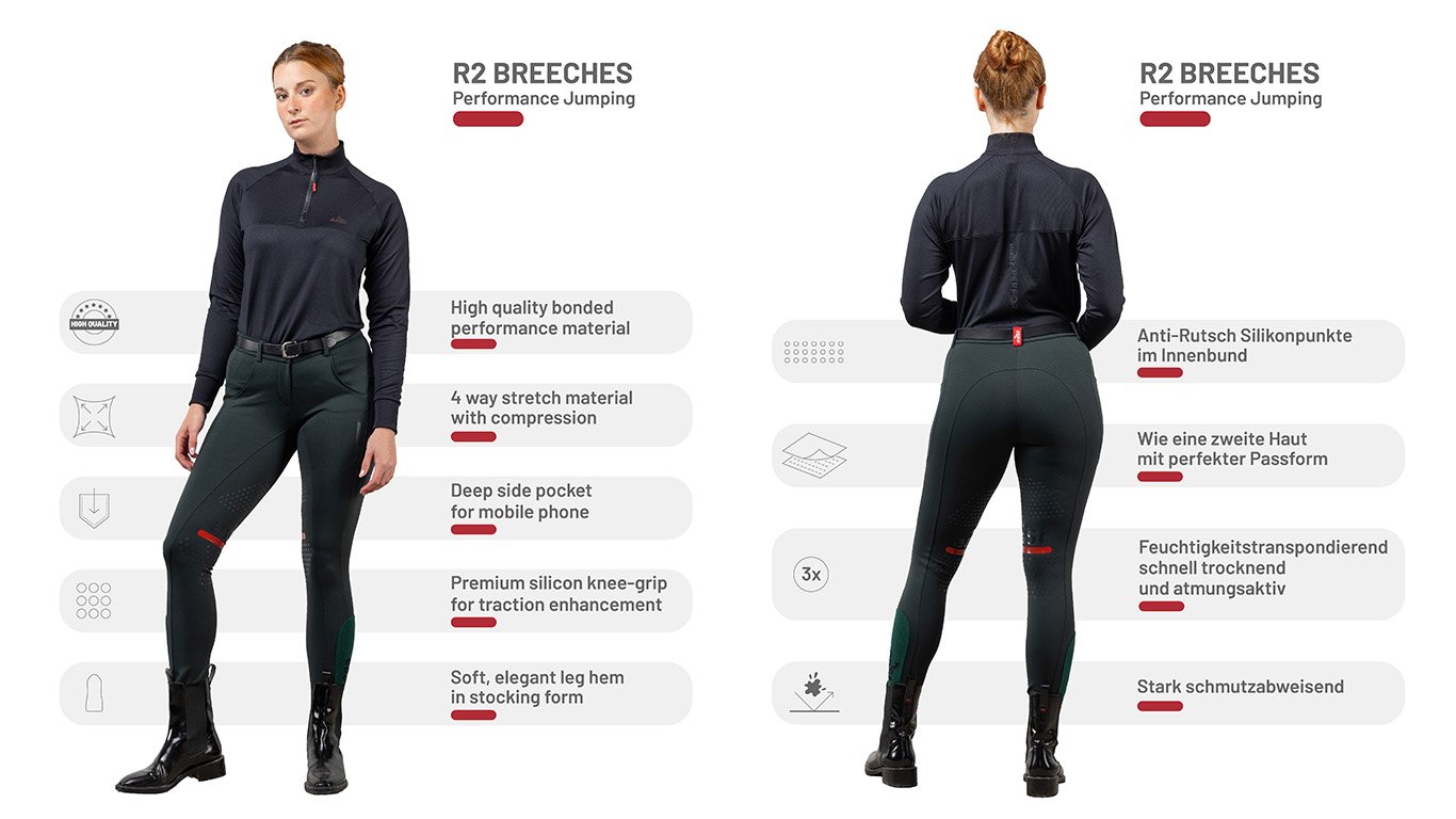 R2 Reithose Vorteile in Bezug auf Grip